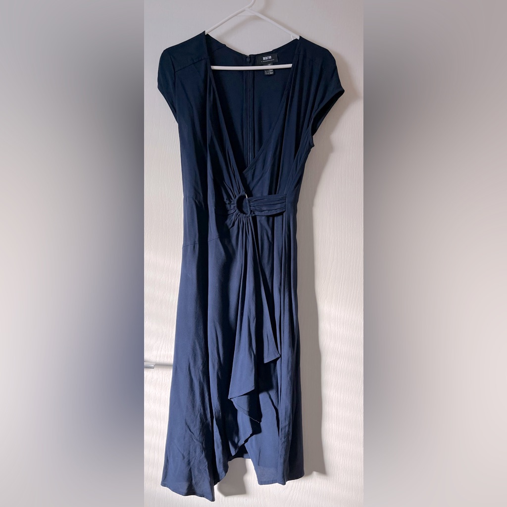 Maeve By Anthropologie Navy Wrap Dress